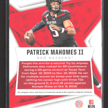 2022 Panini Chronicles Rookies & Stars Draft Picks Patrick Mahomes II #18