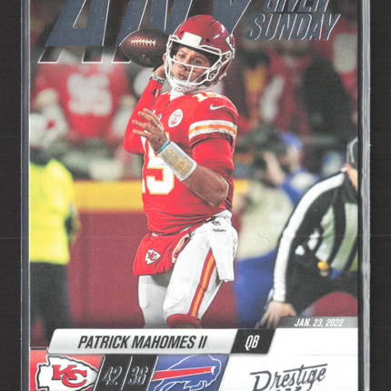 2022 Panini Prestige Any Given Sunday Patrick Mahomes II #11