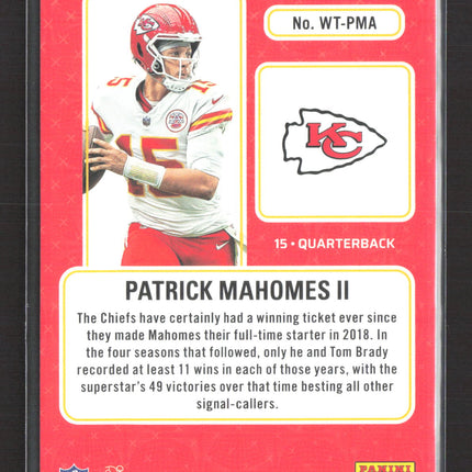 2023 Panini Contenders Winning Ticket Patrick Mahomes II #WT-PMA