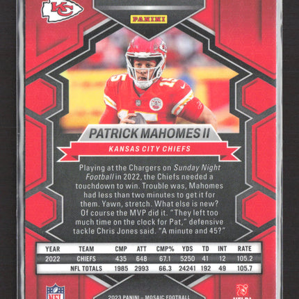 2023 Panini Mosaic Football Patrick Mahomes II #251
