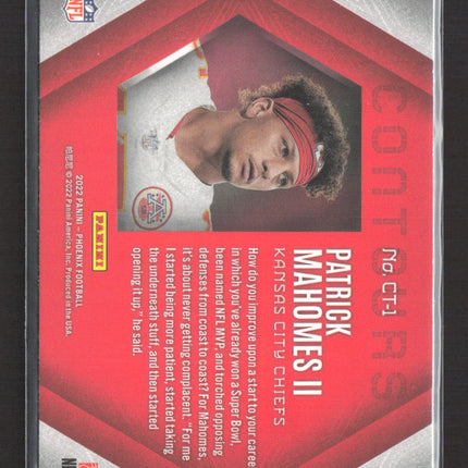 2022 Panini Phoenix Contours Patrick Mahomes II #CT-1
