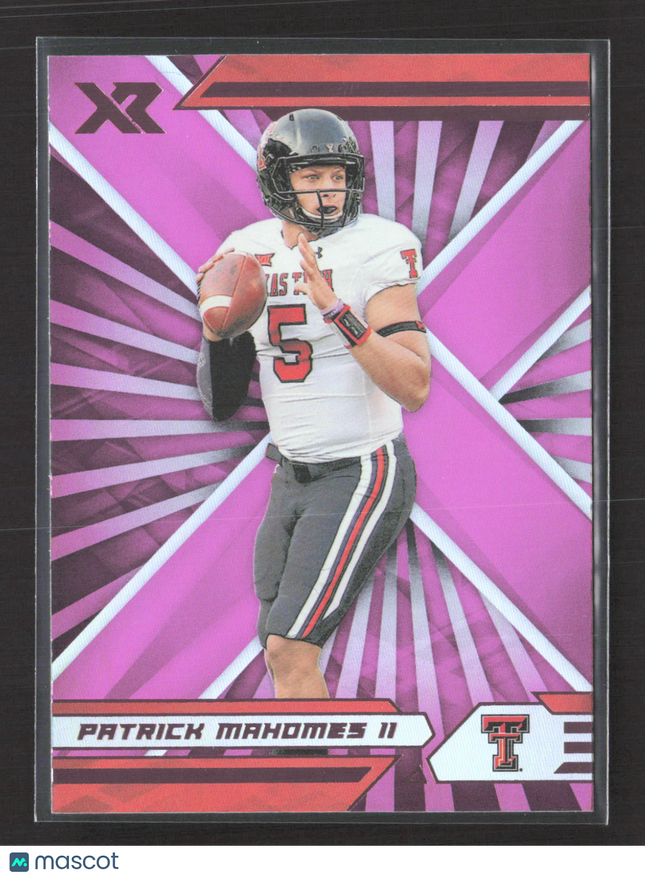 2022 Panini Chronicles XR Draft Picks Patrick Mahomes II #25 Pink