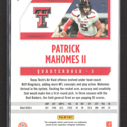 2022 Panini Chronicles Phoenix Draft Picks Patrick Mahomes II #1