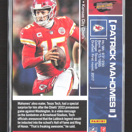 2022 Panini Zenith Revolution Patrick Mahomes II #PR-2