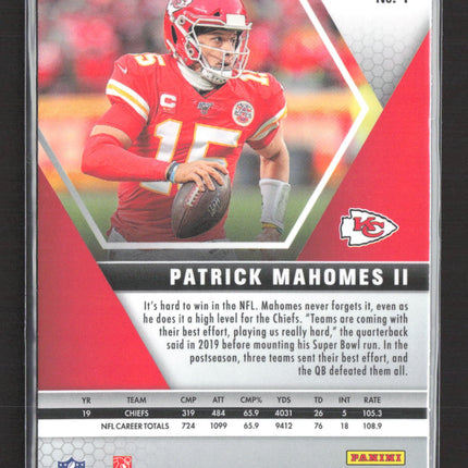 2020 Panini Mosaic Patrick Mahomes II #1