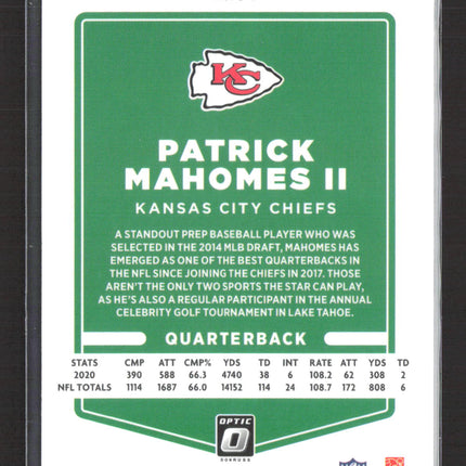 2021 Panini Donruss Optic Prizm Patrick Mahomes II #34 holo