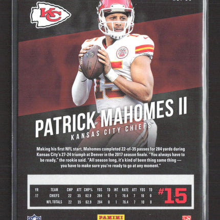 2018 Panini Prestige Patrick Mahomes II #22 Xtra Points