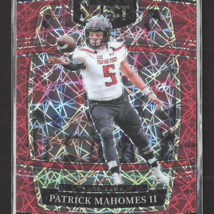 2022 Panini Select Draft Picks Prizm Concourse Patrick Mahomes II #26 Red