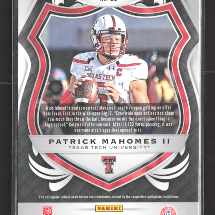 2020 Panini Prizm Draft Picks Crusade Patrick Mahomes II #80