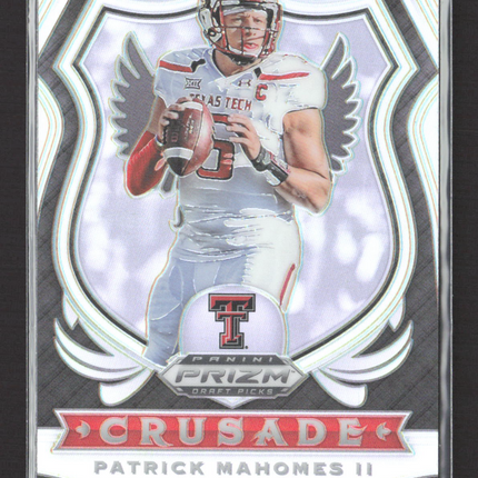 2020 Panini Prizm Draft Picks Crusade Patrick Mahomes II #80 Silver