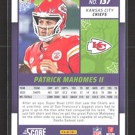 2024 Panini Score Score-A-Treat Patrick Mahomes II #137