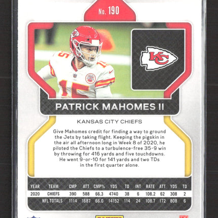 2021 Panini Prizm Patrick Mahomes II #190