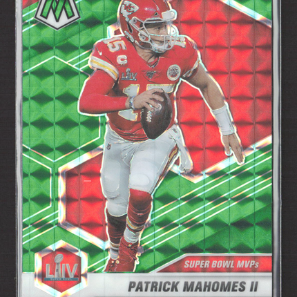 2021 Panini Mosaic Patrick Mahomes II #288 Green Prizm