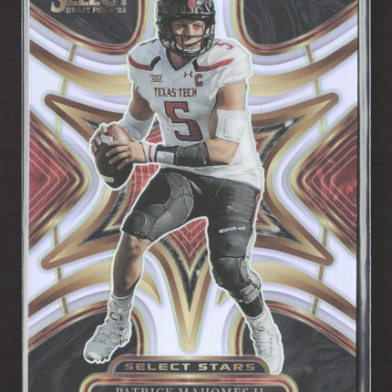 2023 Panini Select Draft Picks Select Stars Prizm Patrick Mahomes II #SS-PM