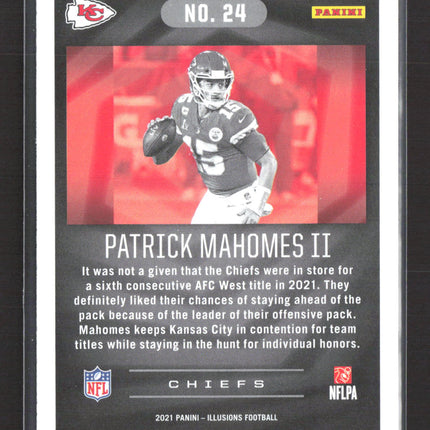 2021 Panini Illusions Patrick Mahomes II #24