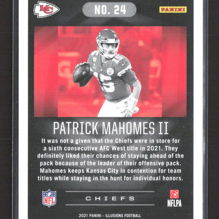 2021 Panini Illusions Patrick Mahomes II #24