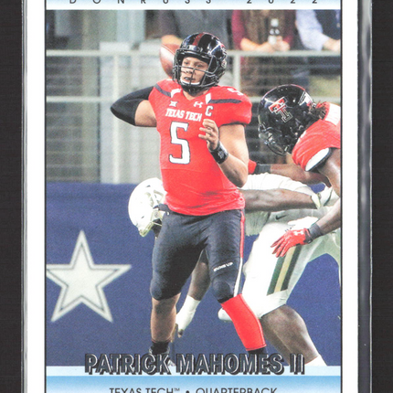 2022 Panini Chronicles Donruss Draft Picks Patrick Mahomes II #24