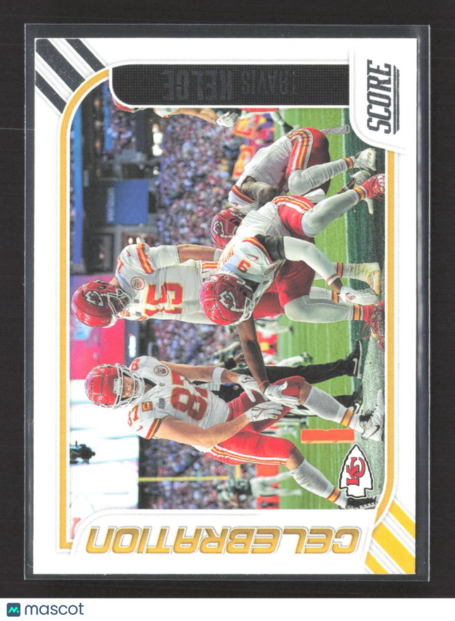 2023 Panini Score Celebration Travis Kelce #1