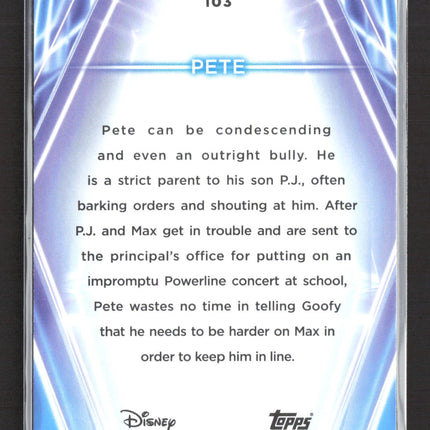 2026 Topps Disney 100 #103 Pete