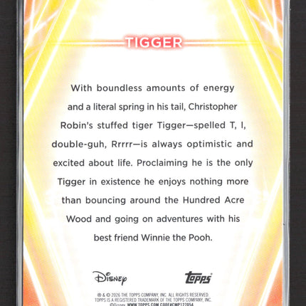 2026 Topps Disney Chrome #7 Tigger