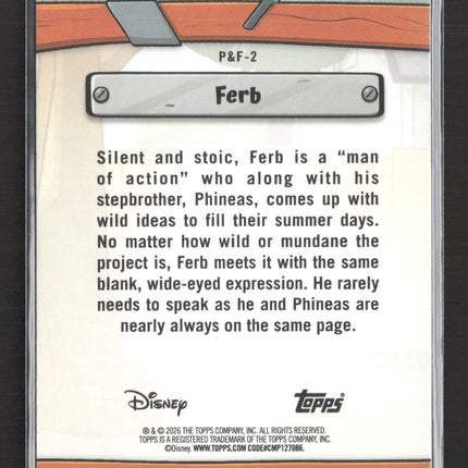 2026 Topps Disney Phineas and Ferb #P&F-2