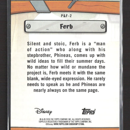 2026 Topps Disney Phineas and Ferb #P&F-2