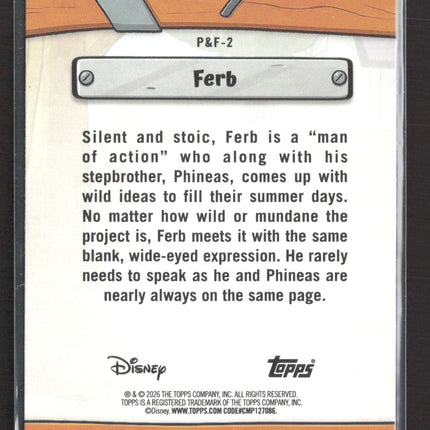 2026 Topps Disney Phineas and Ferb #P&F-2
