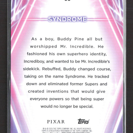 2023 Topps Disney Pixar #53 Syndrome