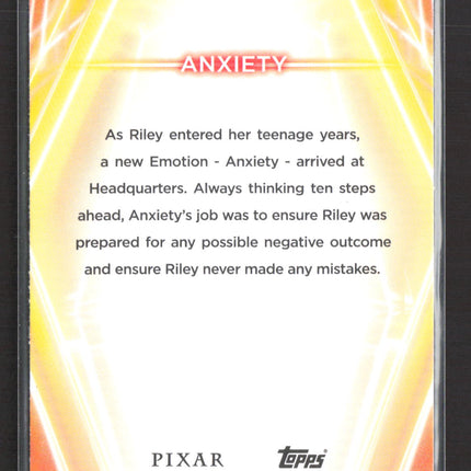 2026 Topps Pixar #169 Anxiety
