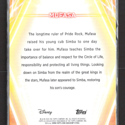 2026 Topps Disney Chrome #40 Mufasa