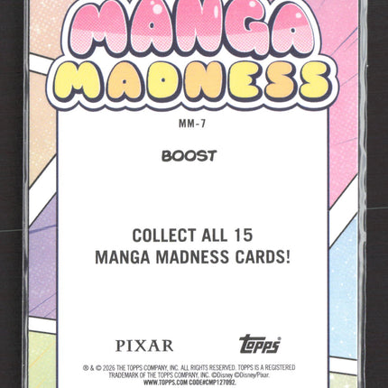 2026 Topps Disney Pixar Manga Madness Manga Madness Insert #MM-7 Boost
