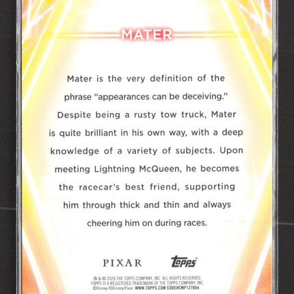 2026 Topps Disney Pixar #89 Mater