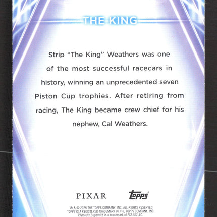 2026 Topps Pixar #93 The King