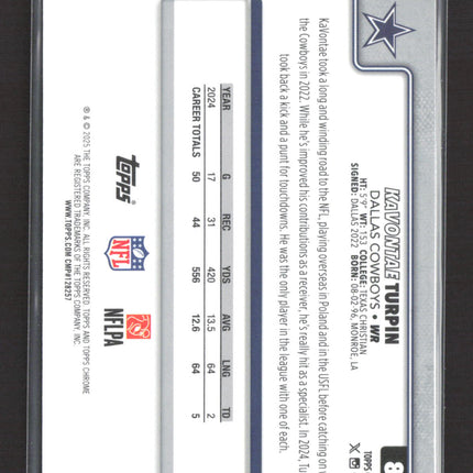2024 Topps Chrome KaVontae Turpin #84 Raywave