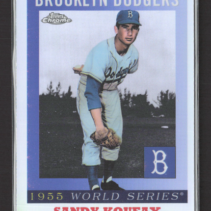 2025 Topps Chrome 1955 World Series Sandy Koufax #55WS-6