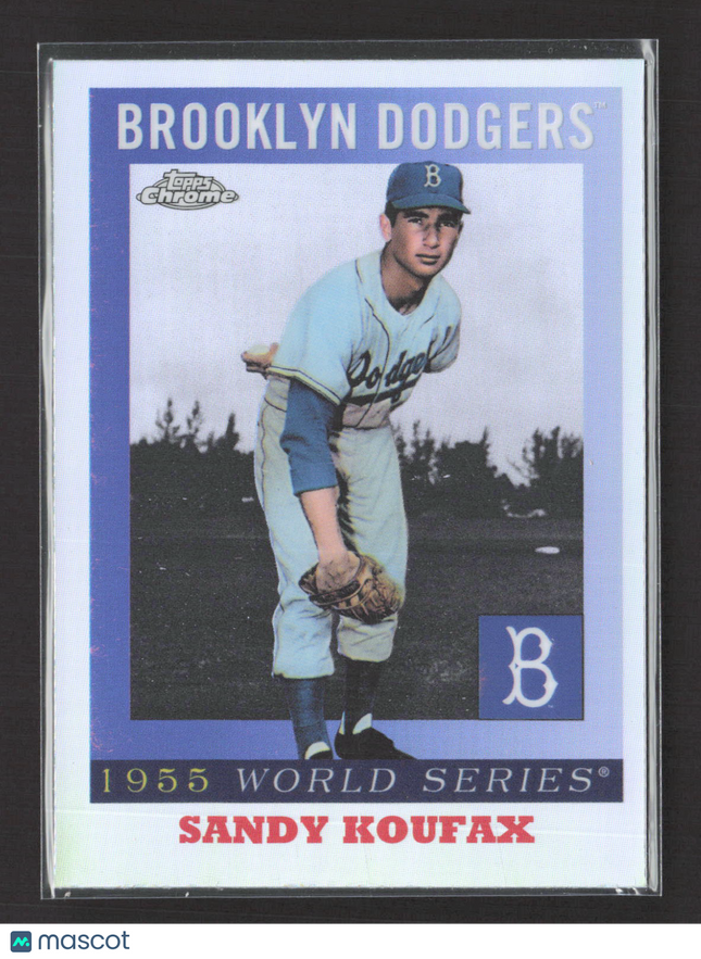 2025 Topps Chrome 1955 World Series Sandy Koufax #55WS-6