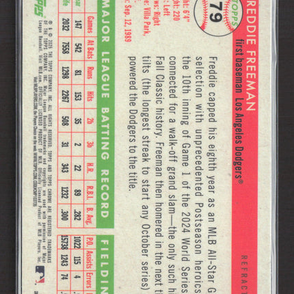 2025 Topps Chrome Freddie Freeman #79 Refractor