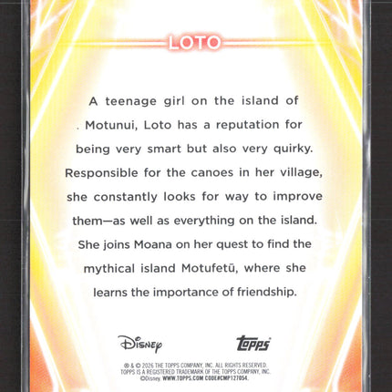 2026 Topps Disney Moana 2 #23 Loto