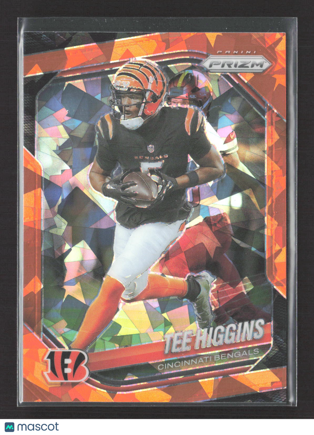 2025 Panini Prizm Football Tee Higgins #13 Orange ICe