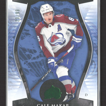 2023 Upper Deck Artifacts Cale Makar #17 Emerald 20/99
