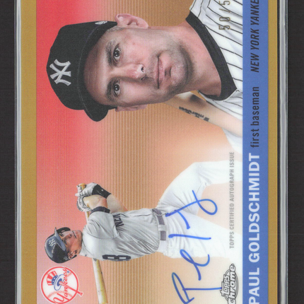 2025 Topps Chrome Platinum Baseball Paul Goldschmidt #CPA-PG Gold 50/50 Auto