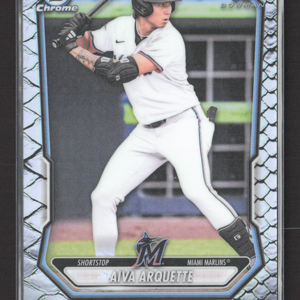 2025 Bowman Chrome Aiva Arquette #BCP-40 Reptilian 1st Bowman