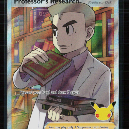 Pokemon 2021 Celebrations Professor's Research Professor Oak FA #24/25