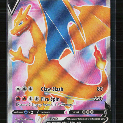 Pokemon 2020 Sword & Shield Charizard V FA #SWSH050