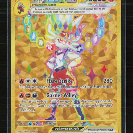Pokemon 2024 Stellar Crown Cinderace EX #SVP EN 163
