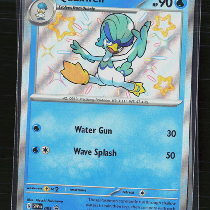 Pokemon 2024 Scarlet & Violet Promos Quaxwell #SVP EN 083