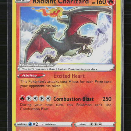 Pokemon 2023 Crown Zenith Radiant Charizard #20/159