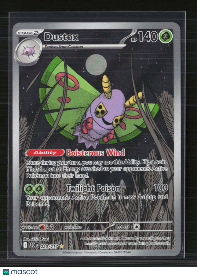 Pokemon 2026 Mega Evolution – Ascended Heroes Dustox #220/217