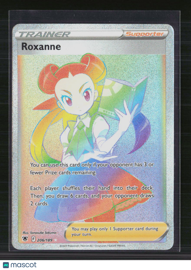 Pokemon 2022 Astral Radiance Roxanne FA HR #206/189