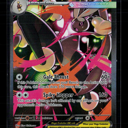 Pokemon 2025 Mega Evolution – Phantasmal Flames Mega Lopunny EX SAR #128/94
